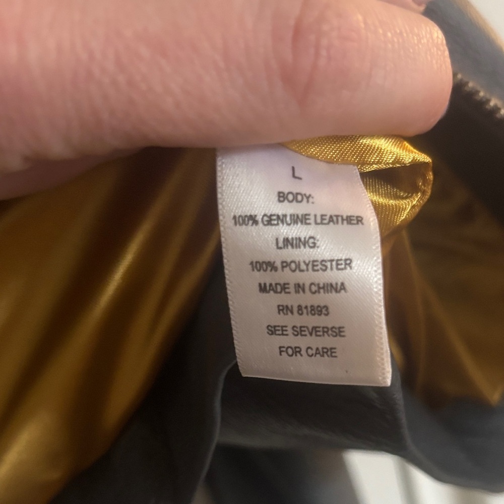 Grey Leather Jacket - image 3